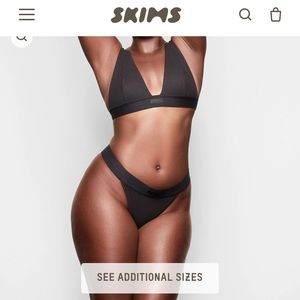 Skims Cotton Rib Thong